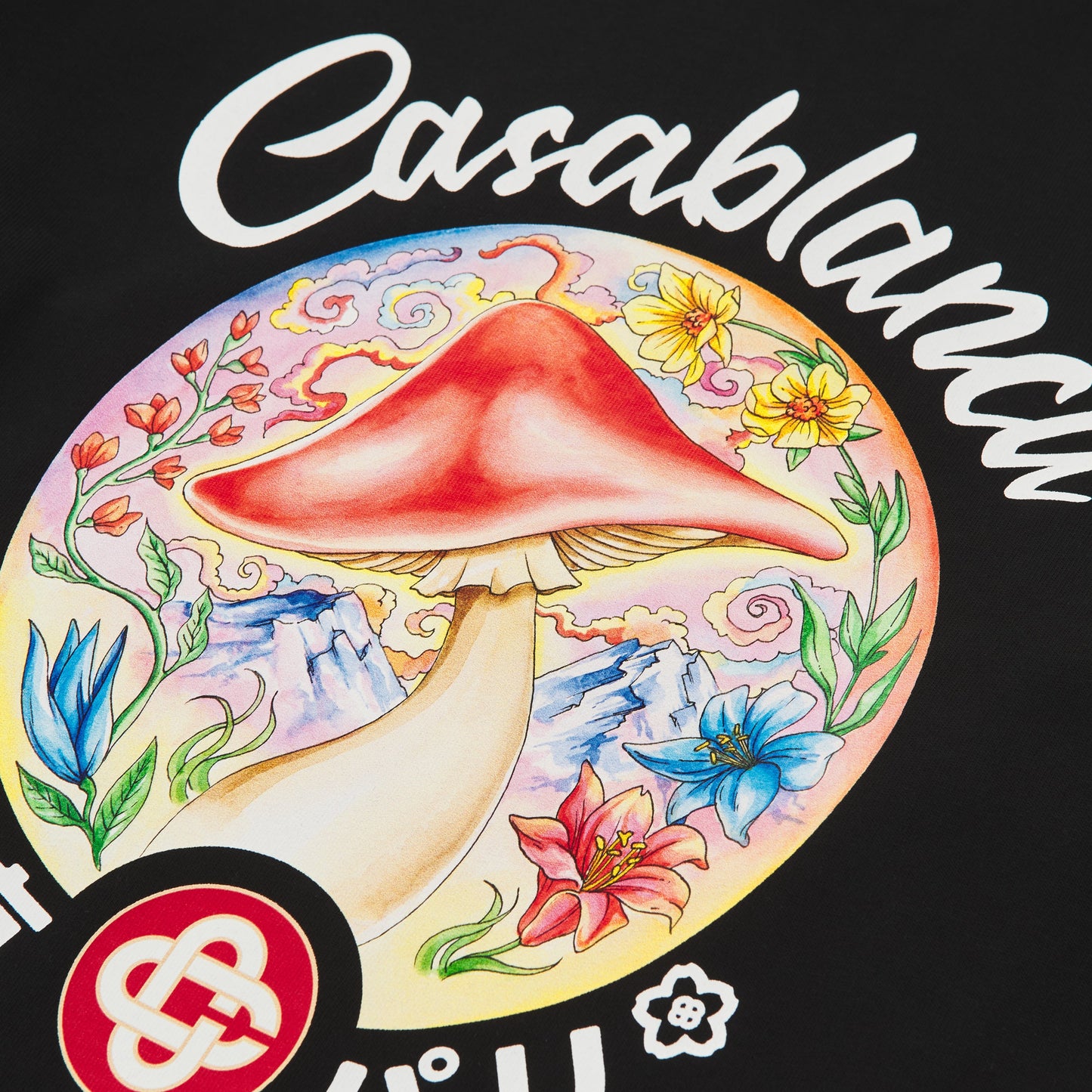 Mushroom Emblem Tee | Black
