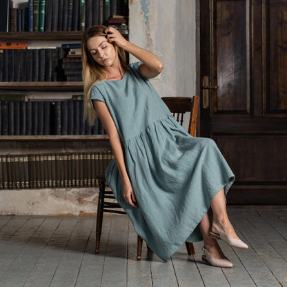Smock Dress Cecilia Mint Green
