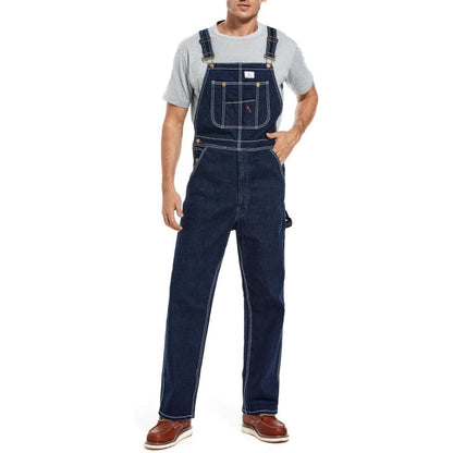 💝Last Day Promotion🔥Men's Denim Bib Overalls,  Workwear with Adjustable Straps and Convenient Tool Pockets