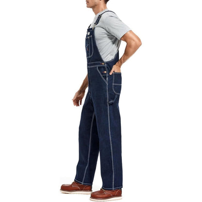 💝Last Day Promotion🔥Men's Denim Bib Overalls,  Workwear with Adjustable Straps and Convenient Tool Pockets