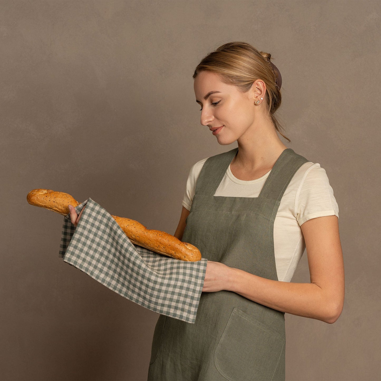 100% Linen Dish Towel Rectangular