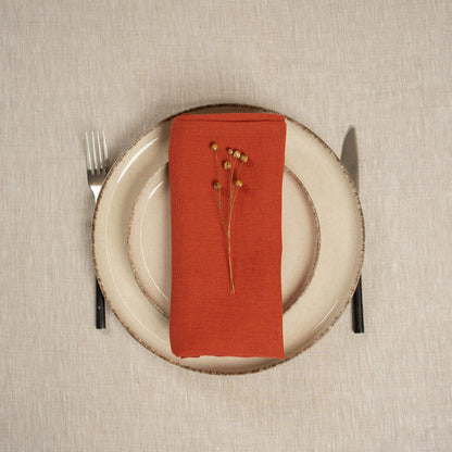 Linen Napkin Stone Green