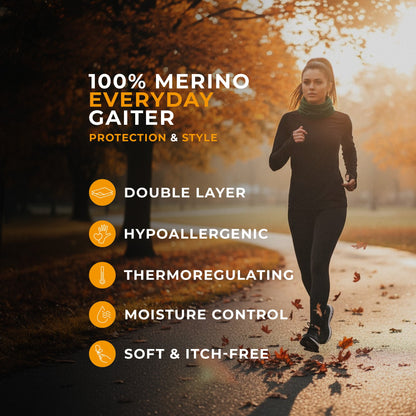 Women's 160gsm Merino Active Neck Gaiter Royal Cherry / Red