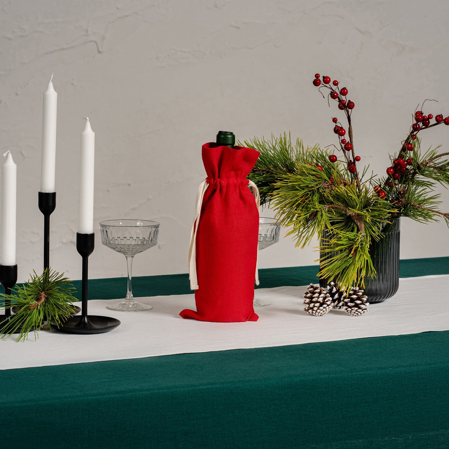 Natural 100% Linen Table Runner