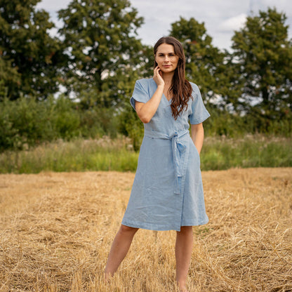 Vacation Summer Wrap Dress Eliana