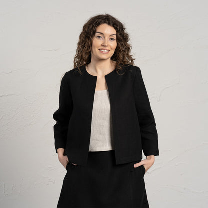 Linen Relaxed Blazer Eden