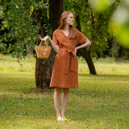 Vacation Summer Wrap Dress Eliana