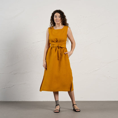 Linen Wrap Dress Hailey