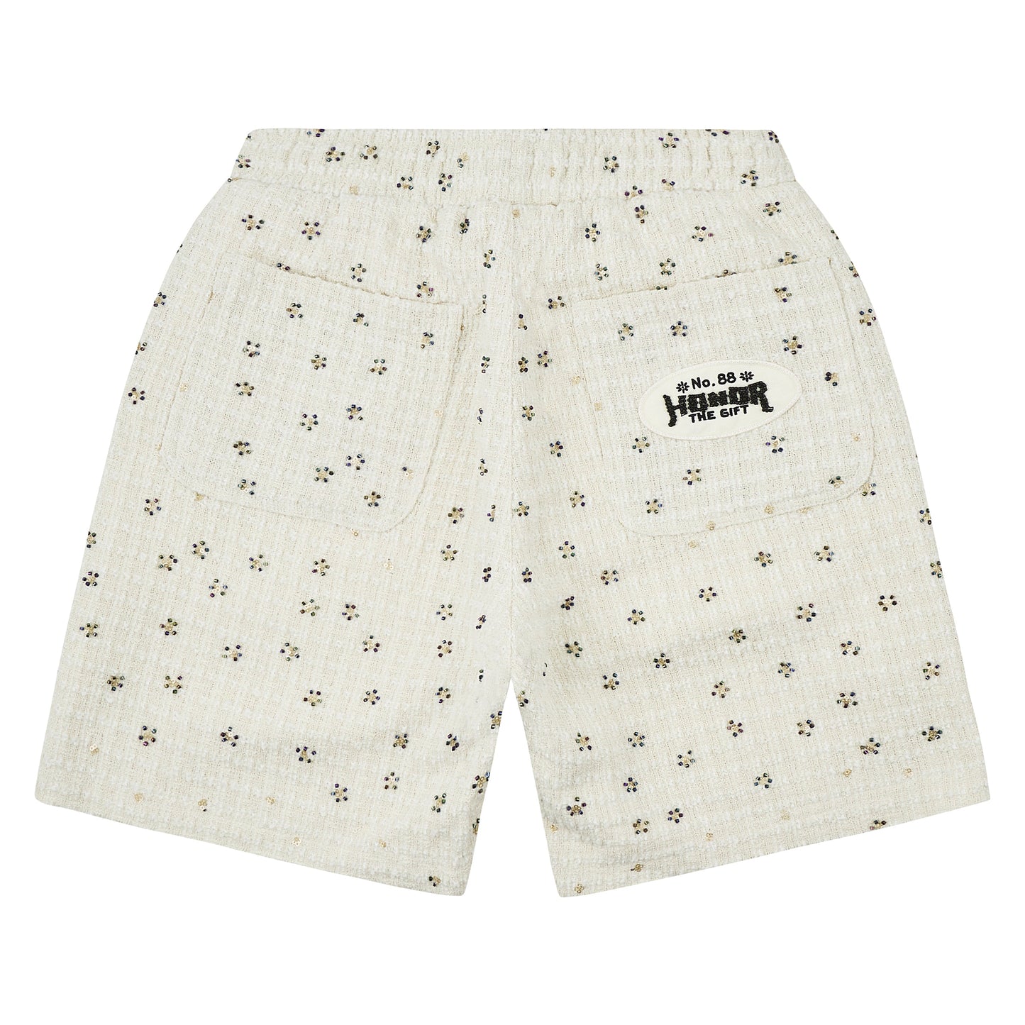 Beaded Short | White