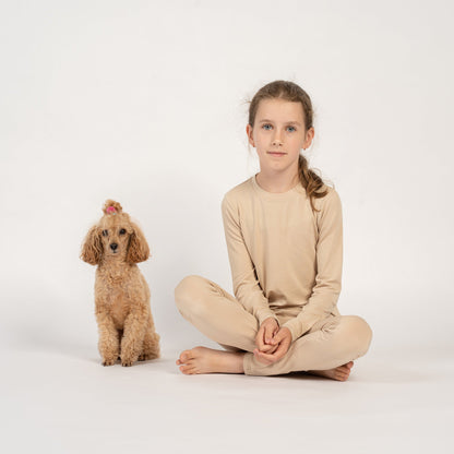 Kids' Bamboo Long Sleeve & Bottom 2-Piece Pajama