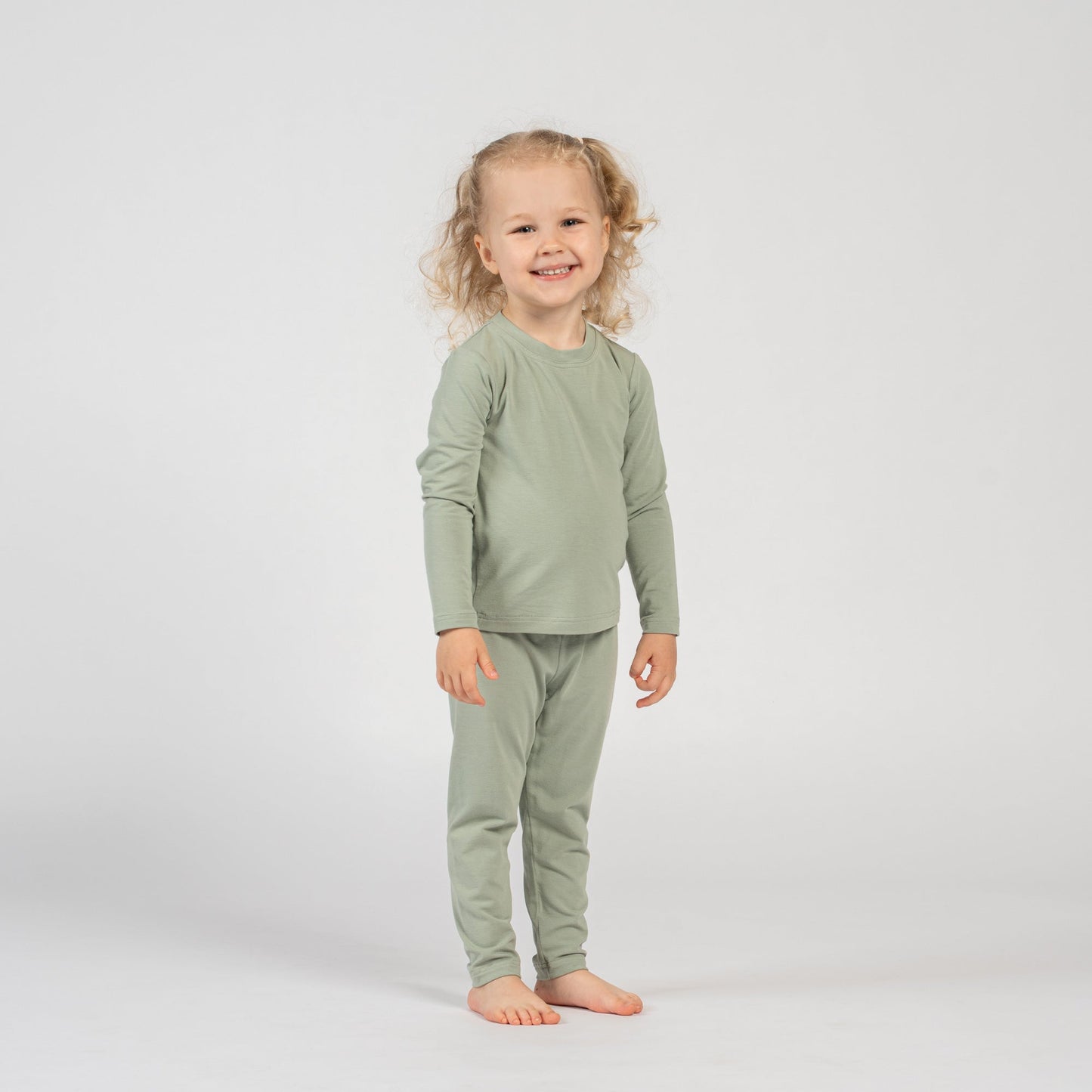 Kids' Bamboo Long Sleeve & Bottom 2-Piece Pajama