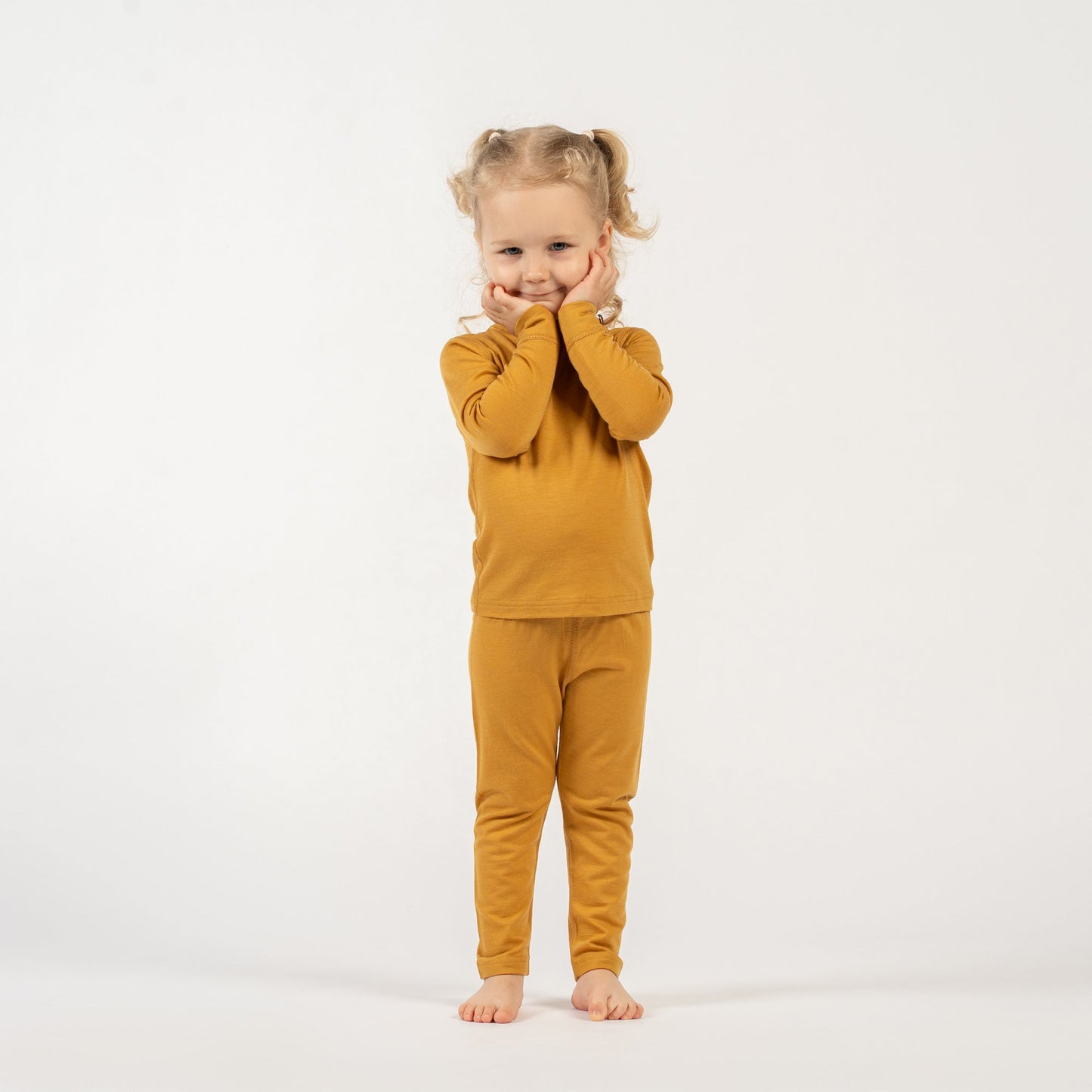 Kids' 160 Thermal Long Sleeve Crew Yellow