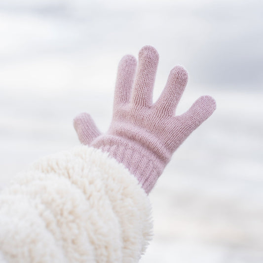Kids' Knit Gloves Cashmere Blend