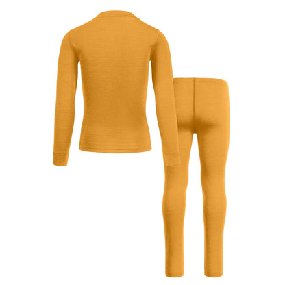 Kids' 160 Long Sleeve & Bottom 2-Piece Yellow