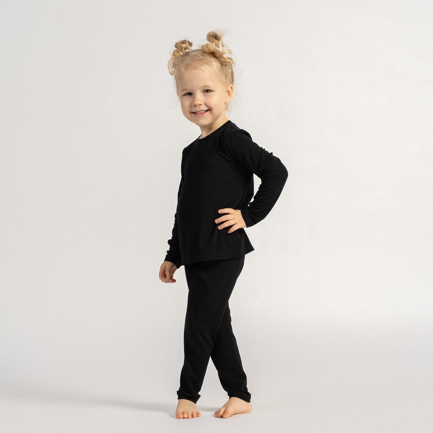 Kids' Bamboo Long Sleeve & Bottom 2-Piece Pajama