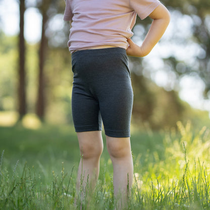 Kids' 160gsm Merino Cycling Shorts 2-Pack
