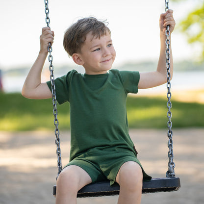 Kids' Lightweight 100% Merino T-Shirt Crewneck