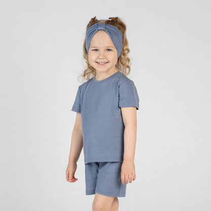 Kids' Light Merino Summer Shorts & Tee Set