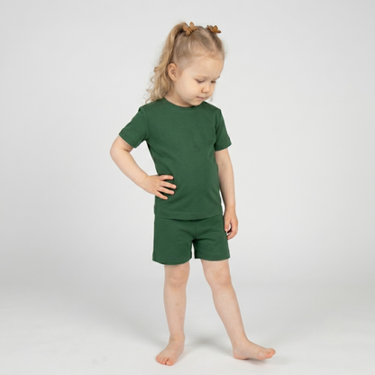 Kids' Light Merino Summer Shorts & Tee Set