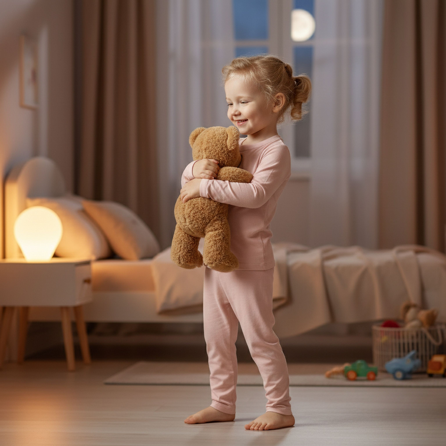 Kids' Bamboo Long Sleeve & Bottom 2-Piece Pajama