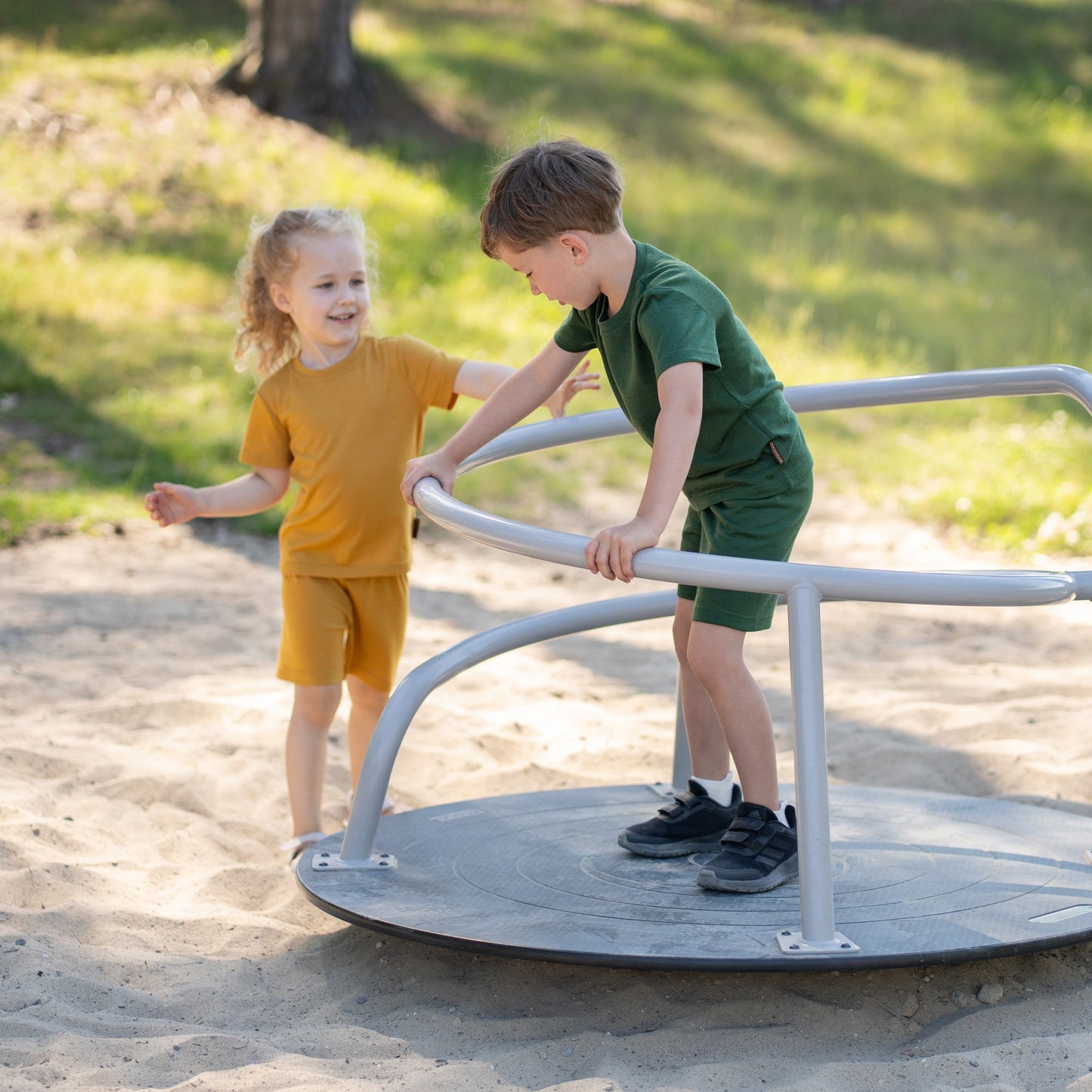 Kids' Light Merino Summer Shorts & Tee Set