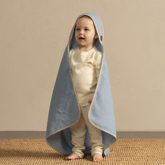 Linen Hooded Baby Towel