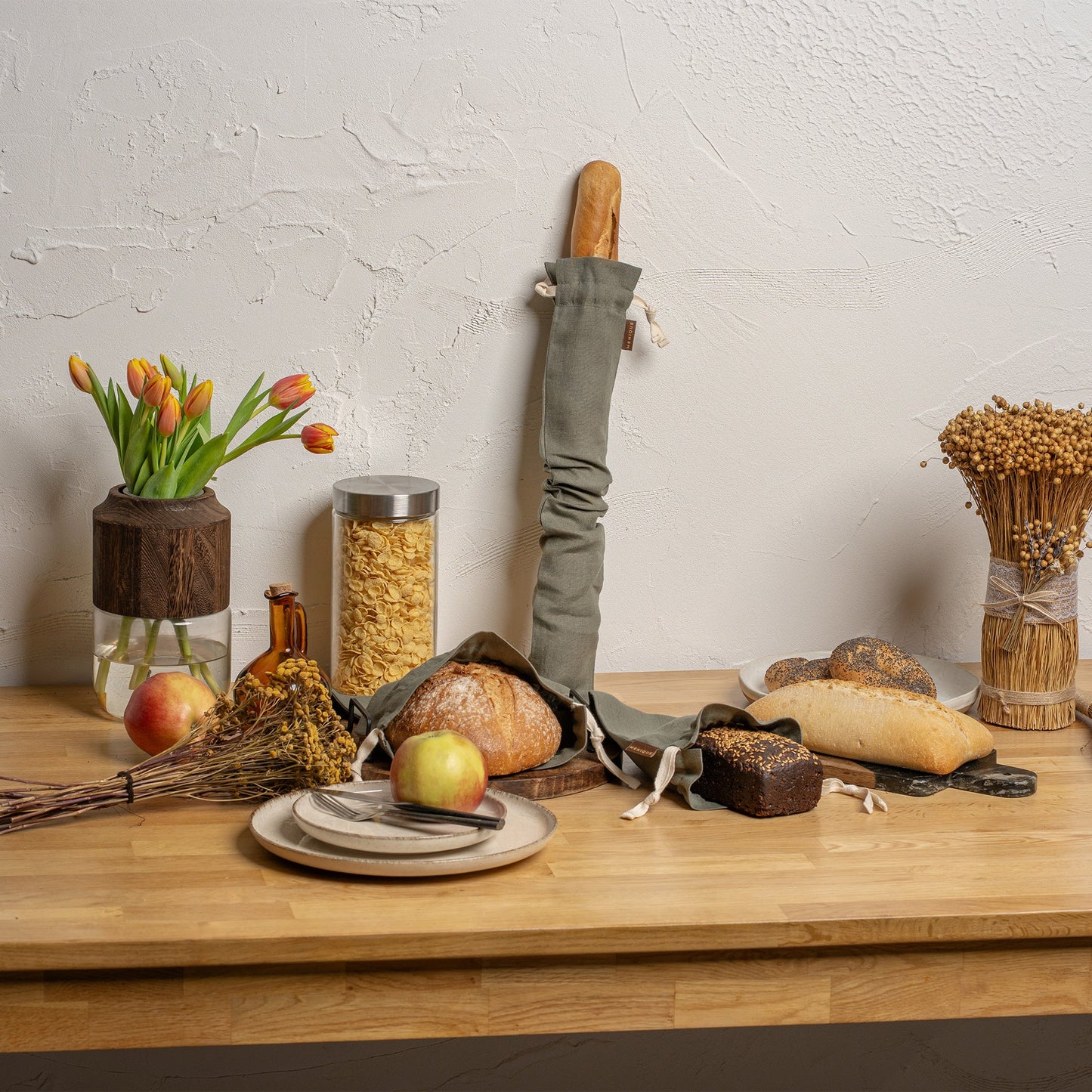 Sustainable Linen Bread Bag