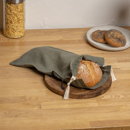 Reusable Linen Bread Bag