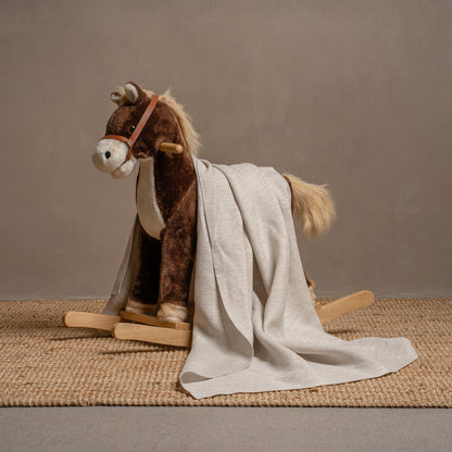 Linen Throw Blanket for Toddler