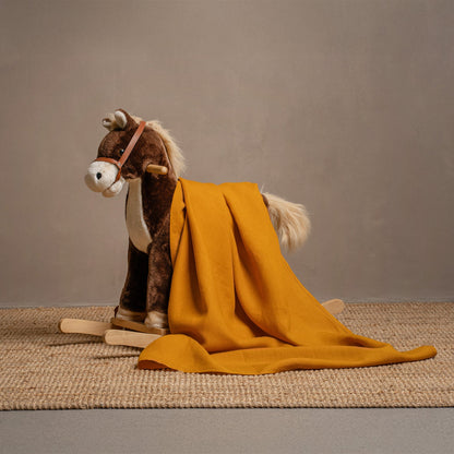 Linen Throw Blanket for Toddler