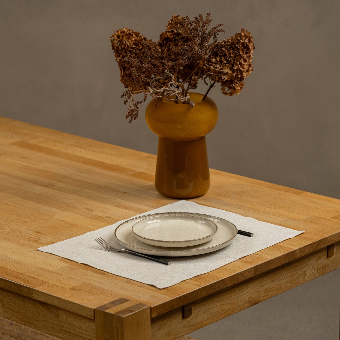 Linen Placemat Dark Green