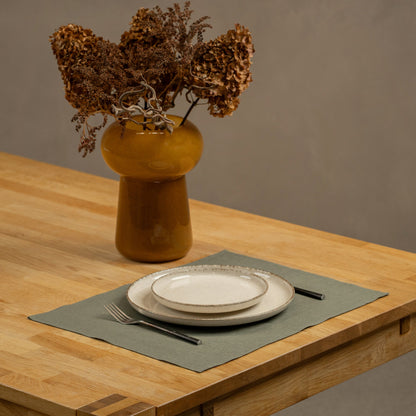 Linen Placemat Dark Green