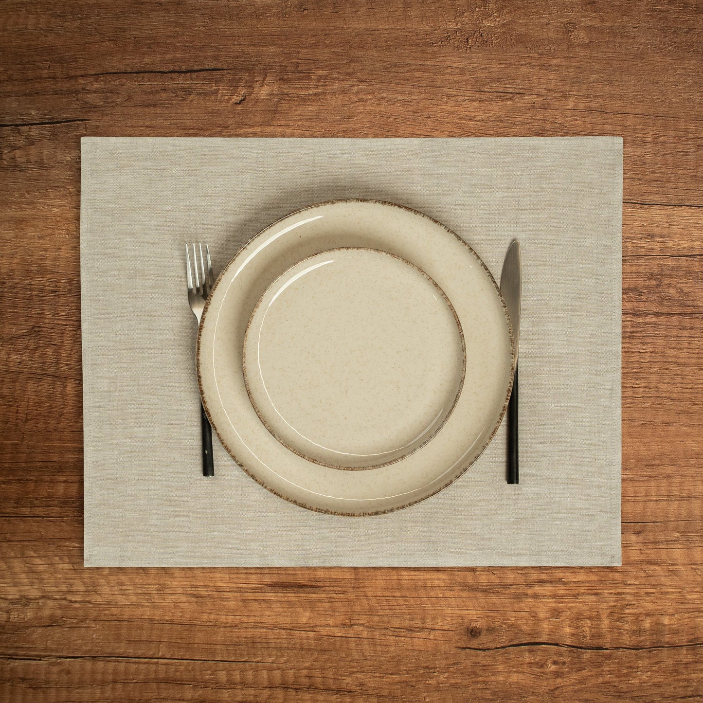 Linen Placemat Dark Green