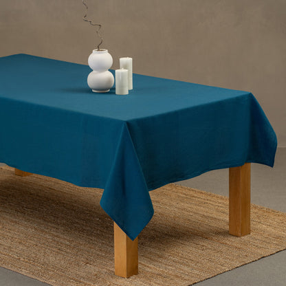 Linen Tablecloth Stone Green