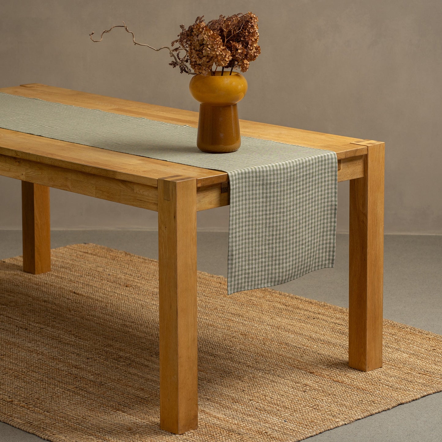 Natural 100% Linen Table Runner