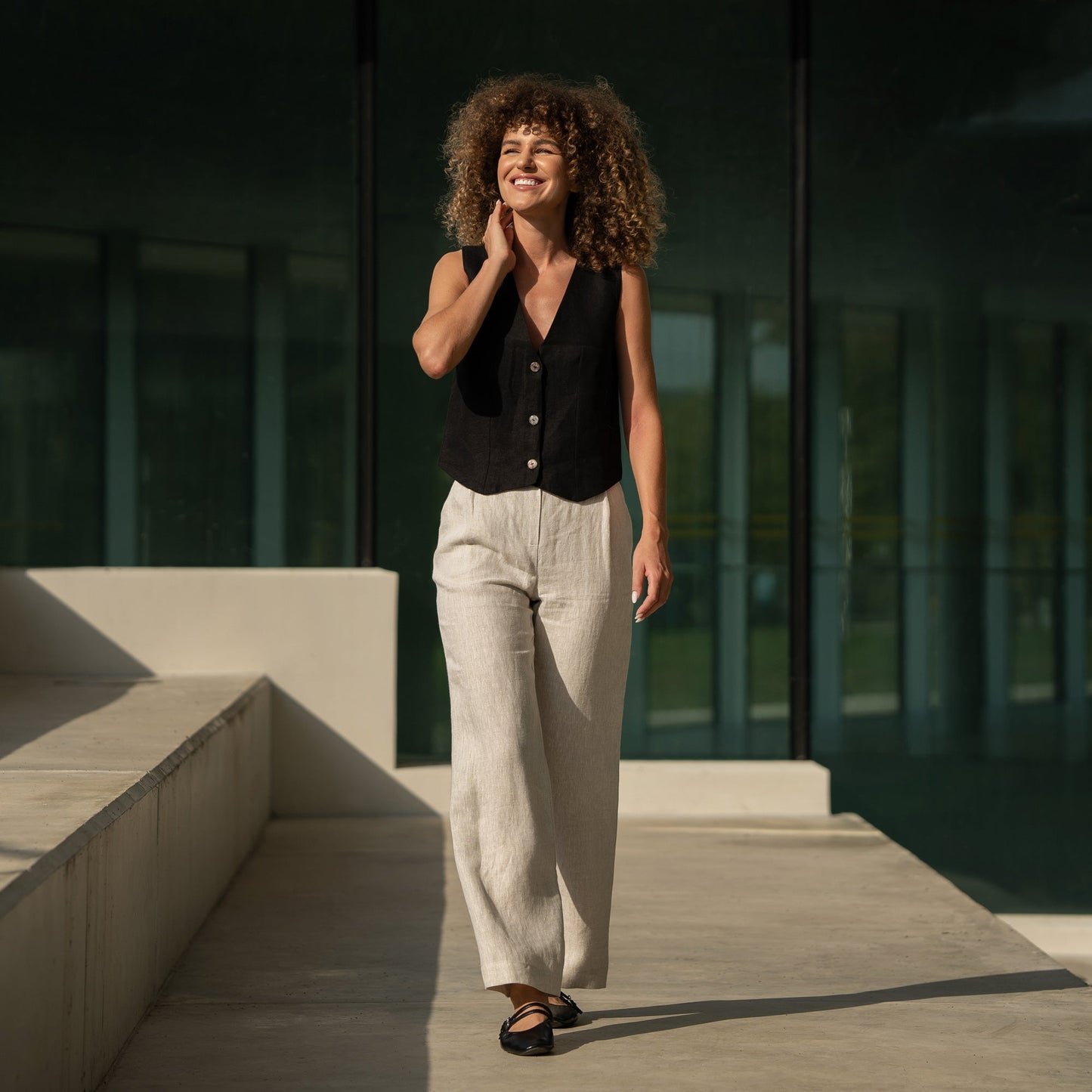 Linen Vest Ava