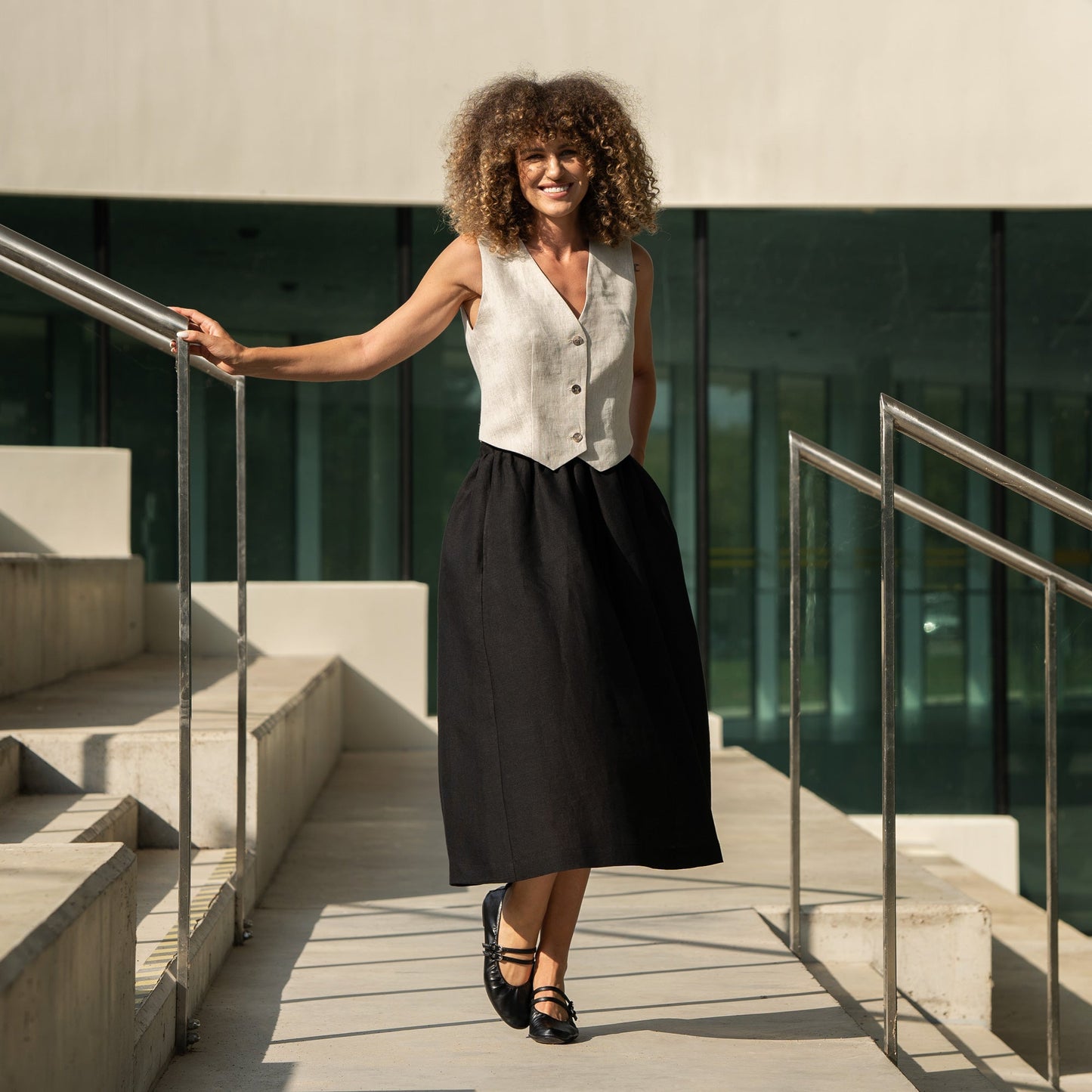 Linen Maxi Skirt Sophia