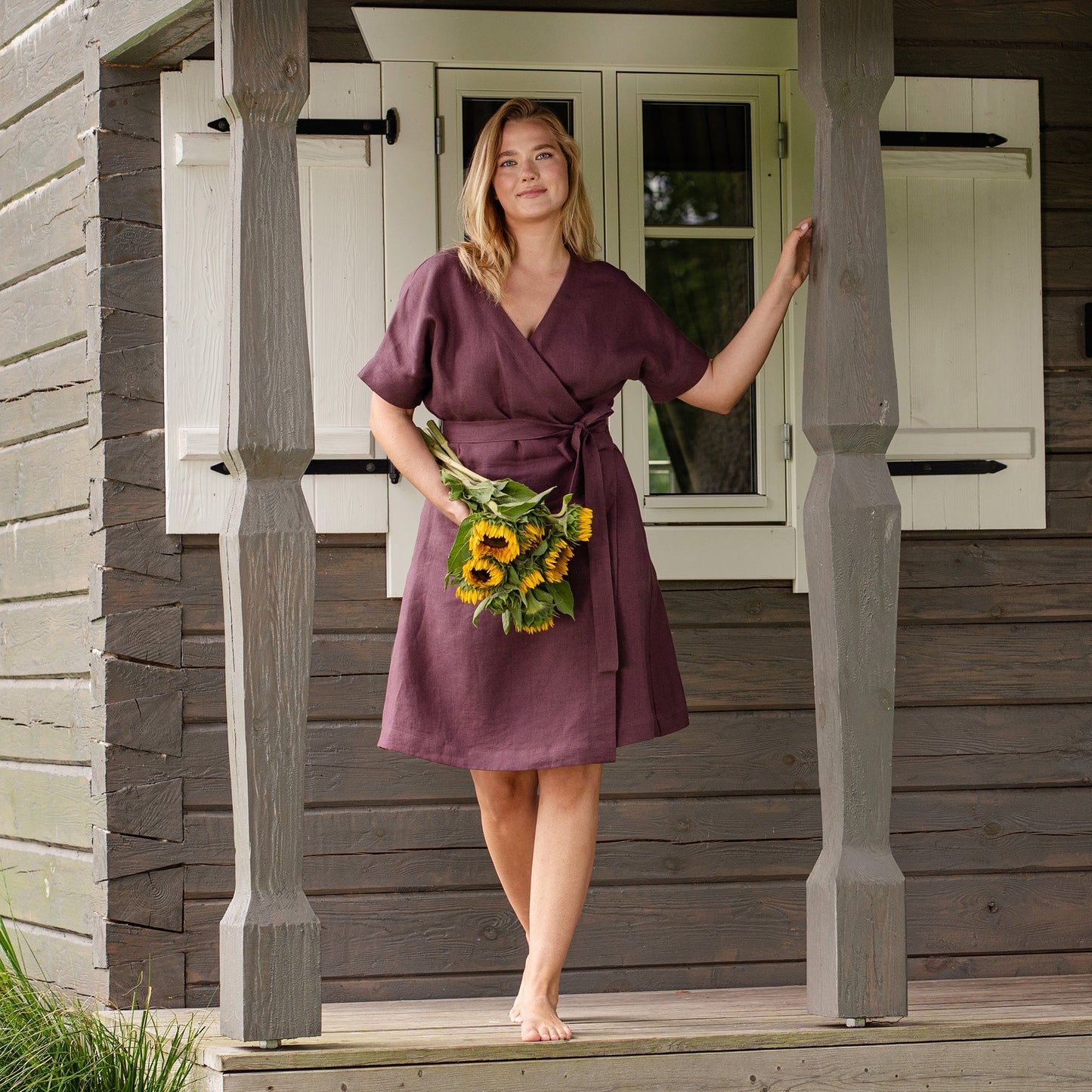 Vacation Summer Wrap Dress Eliana