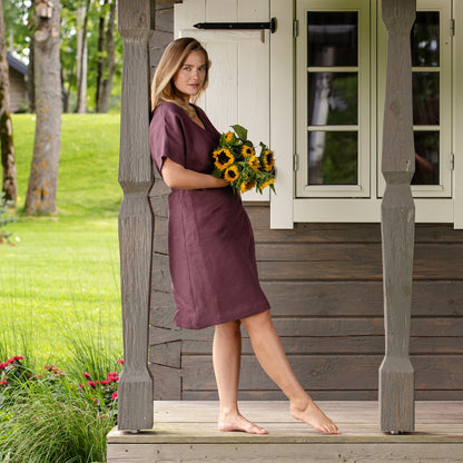 Linen Wrap Dress Eliana
