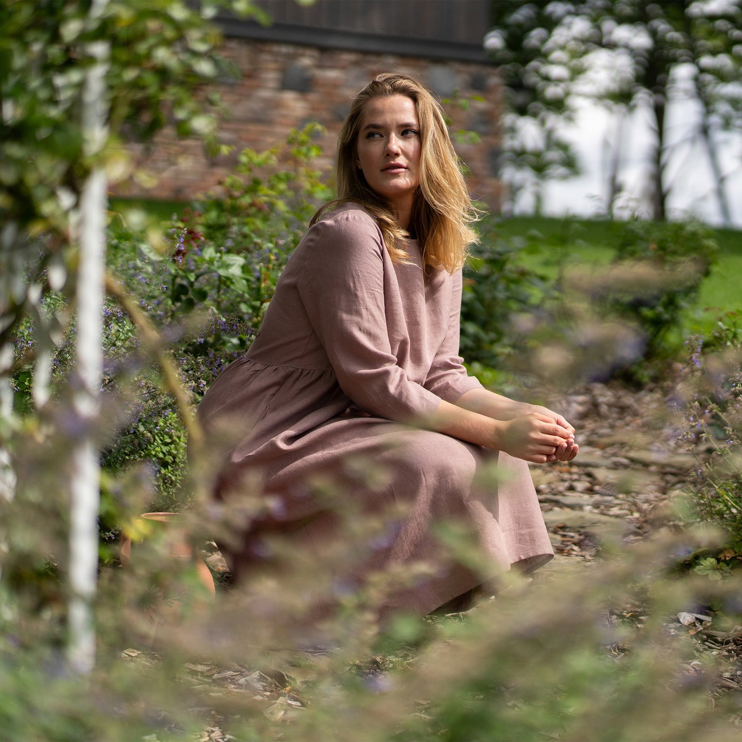 Smock Dress Lucy Faded Rose