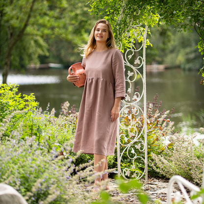Smock Dress Lucy Faded Rose