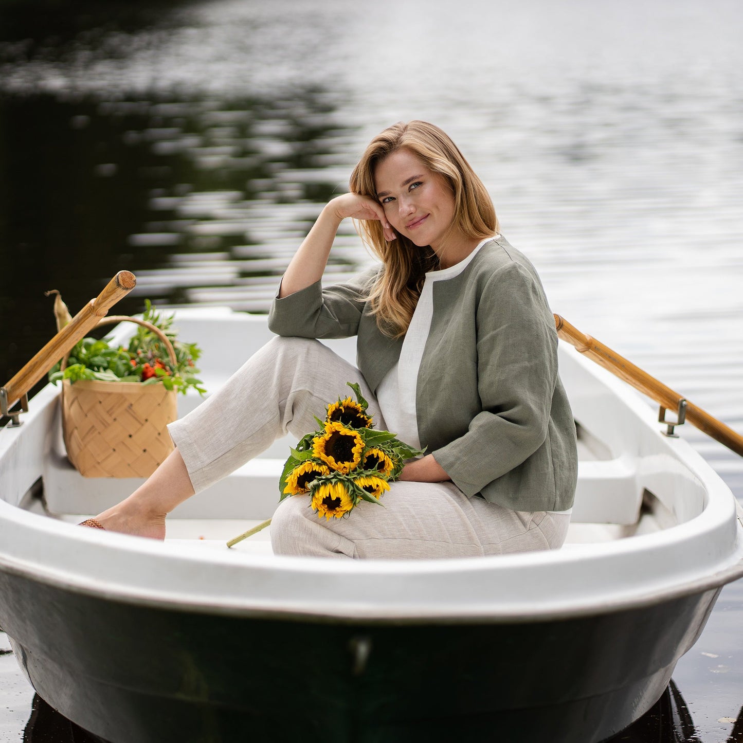 Light Linen Relaxed Jacket Eden