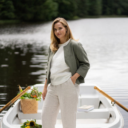 Linen Relaxed Blazer Eden