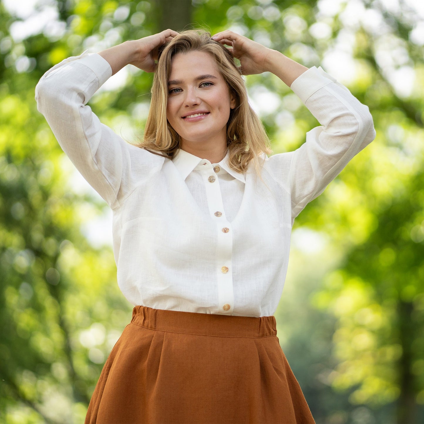 Linen Long Sleeve Shirt Rebeca