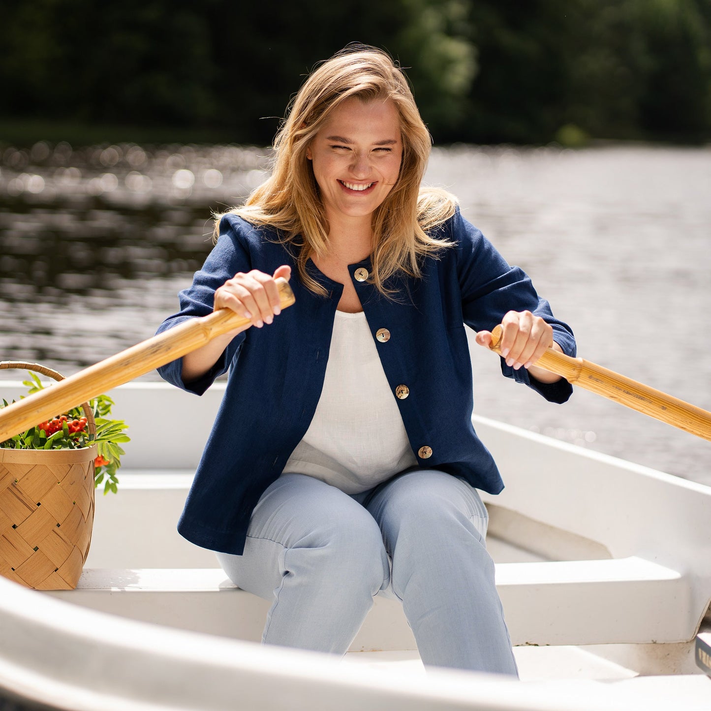 European Linen Jacket Alice