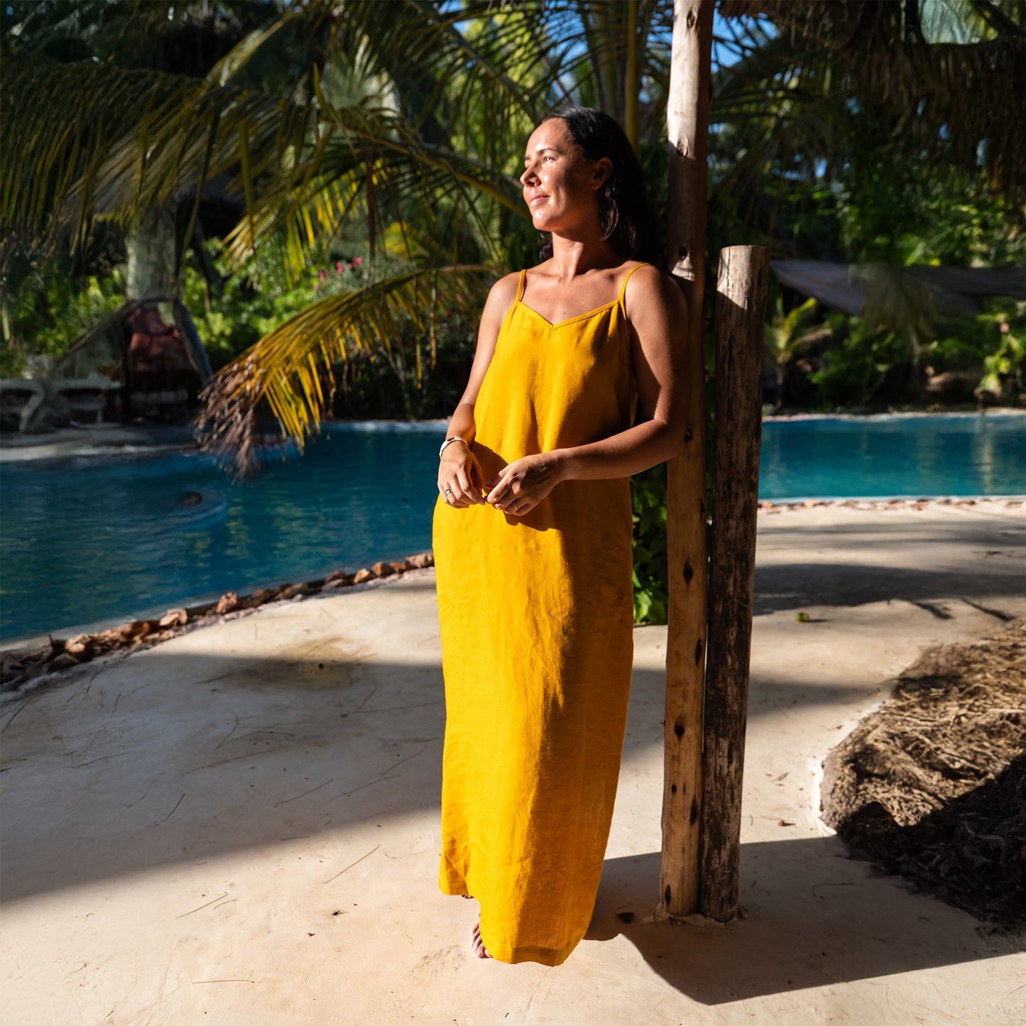 Maxi Slip Dress Livia