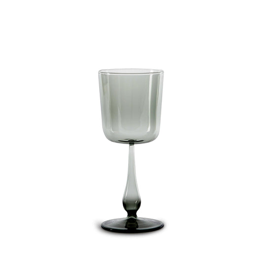 Luisa Calice Stem Glass in Fog (Set of 2)