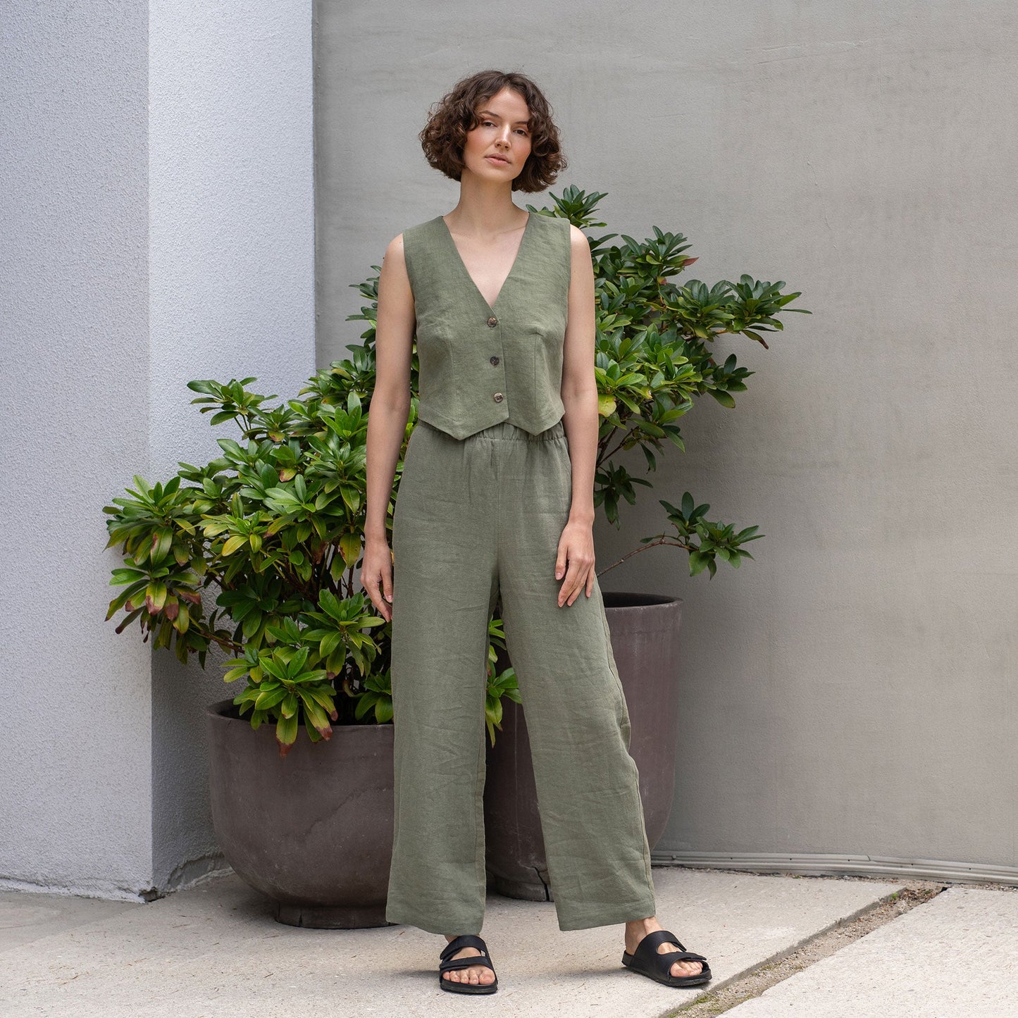 Linen Vest Ava