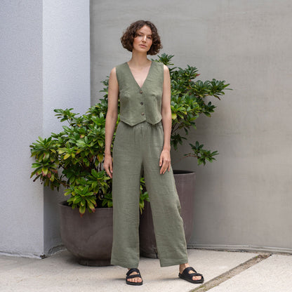 Linen Vest Ava