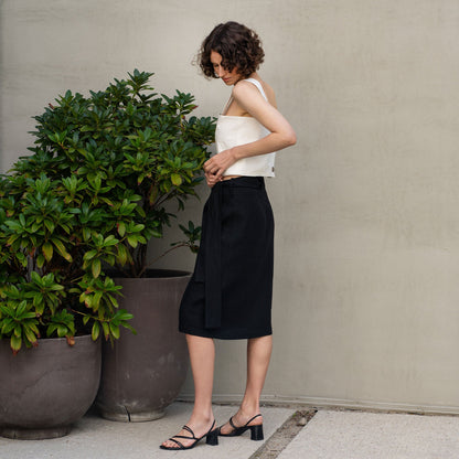 Wrap Pencil Skirt Everly